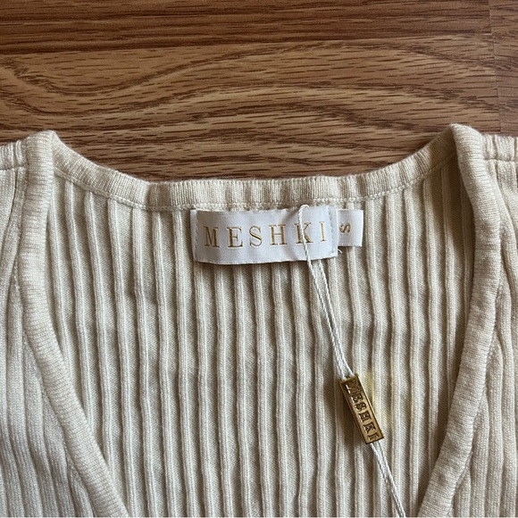 (NEVER WORN) Meshki Cream Ribbed Knit Set - Picture 8 of 10